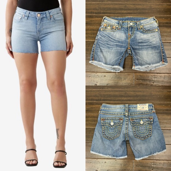 True religion big t mid cut off short - Picture 1 of 5